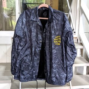 Anti Social Social Club reflective camo jacket L